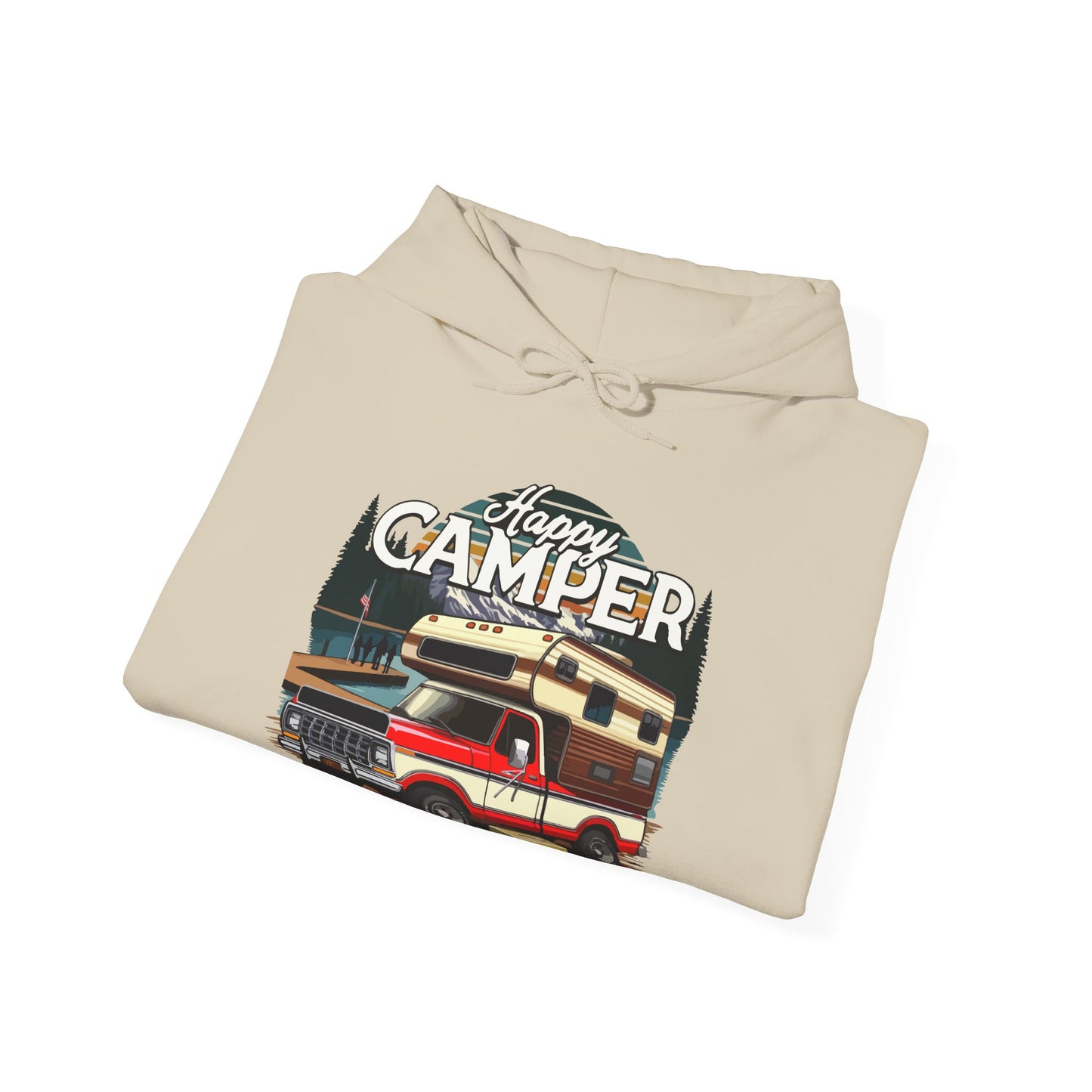 Happy Camper Hoodie (Front Graphic)