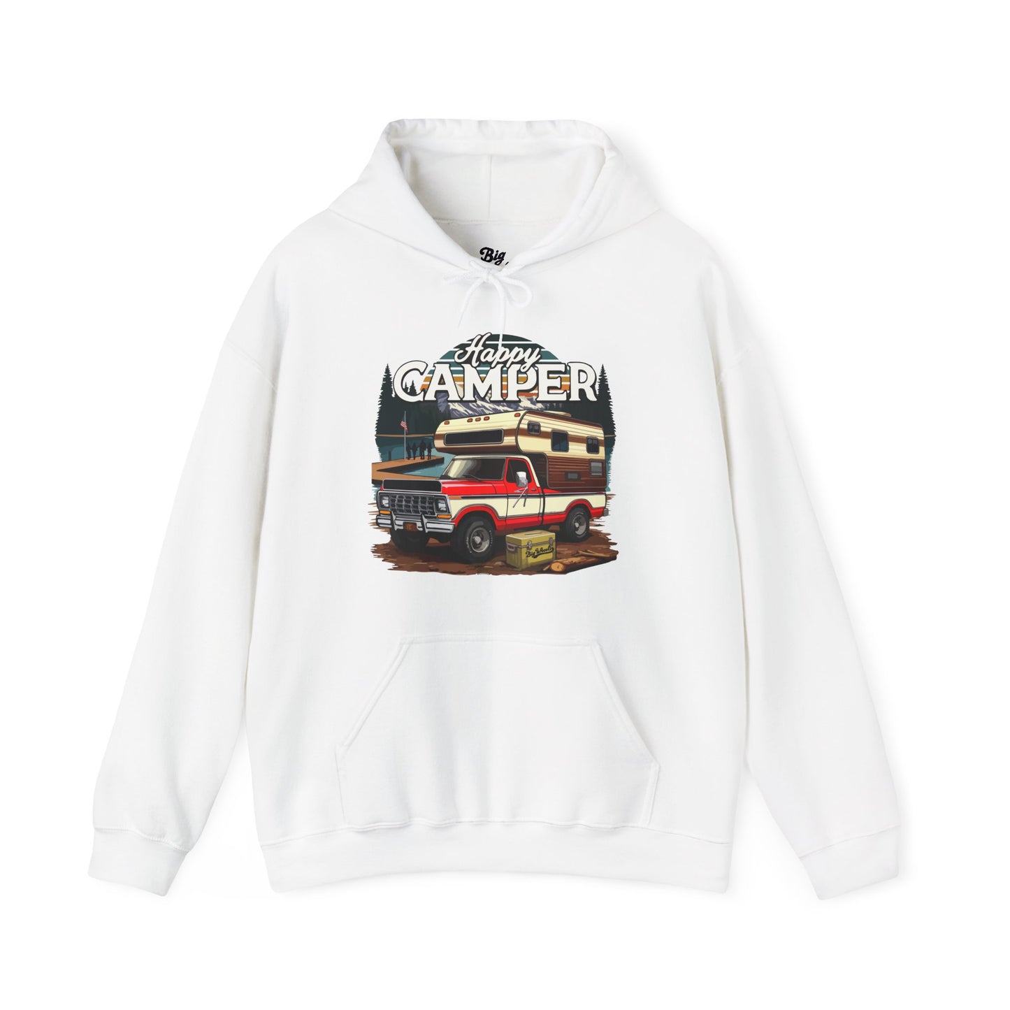 Happy Camper Hoodie (Front Graphic)