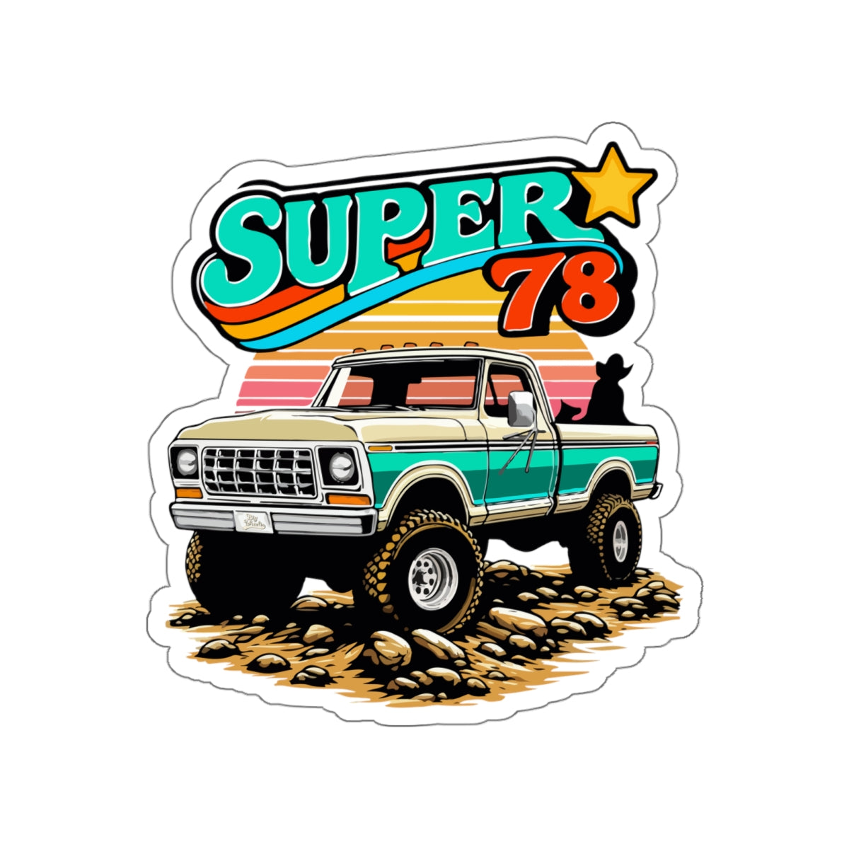 Super 78 Die-Cut Sticker