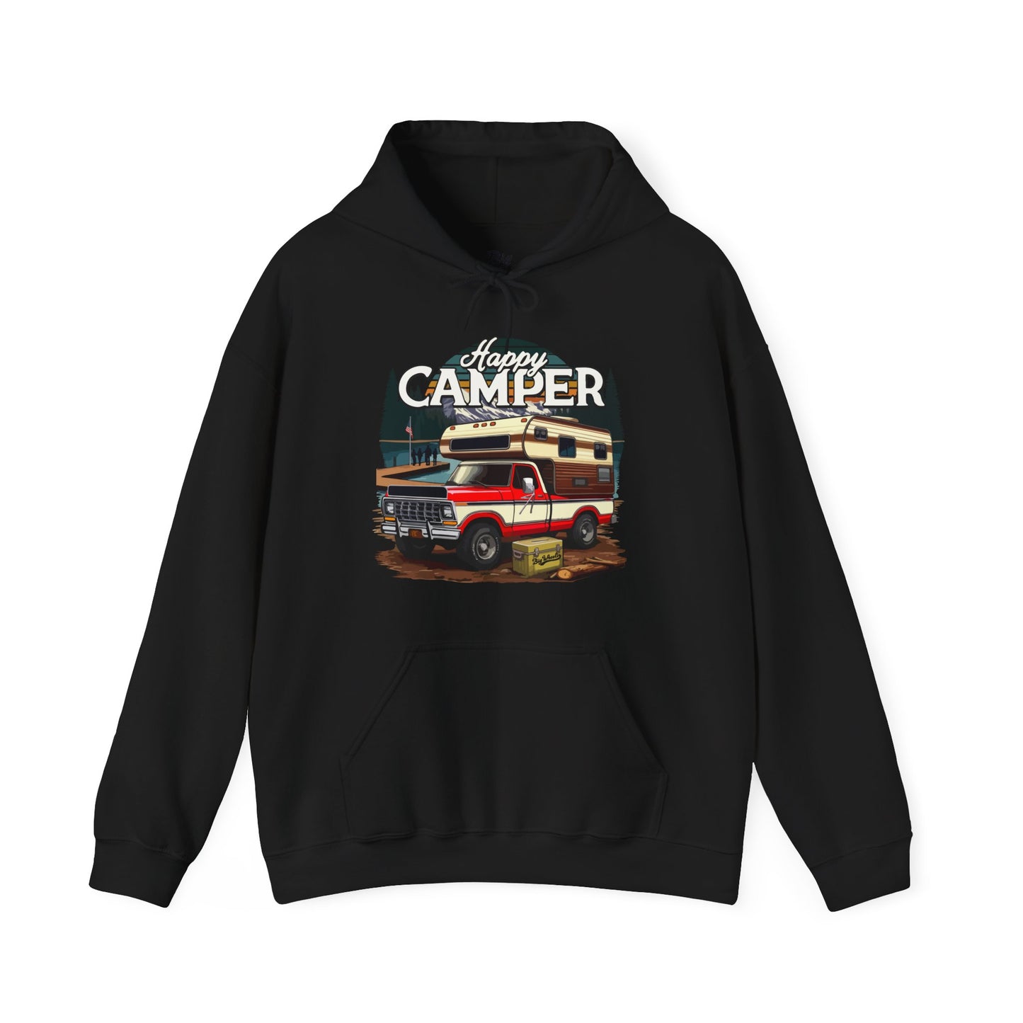 Happy Camper Hoodie (Front Graphic)