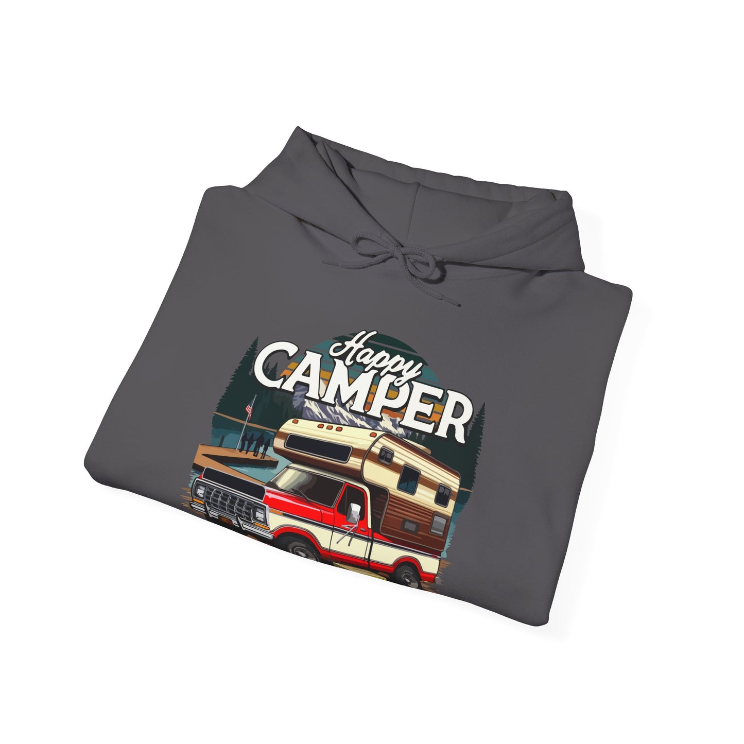 Happy Camper Hoodie (Front Graphic)