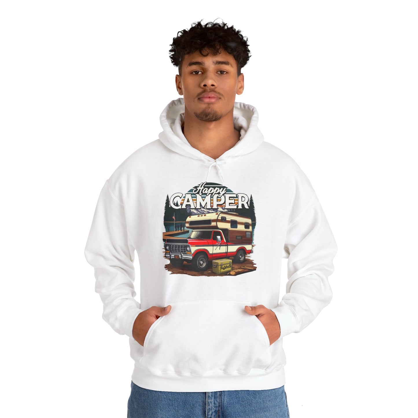 Happy Camper Hoodie (Front Graphic)