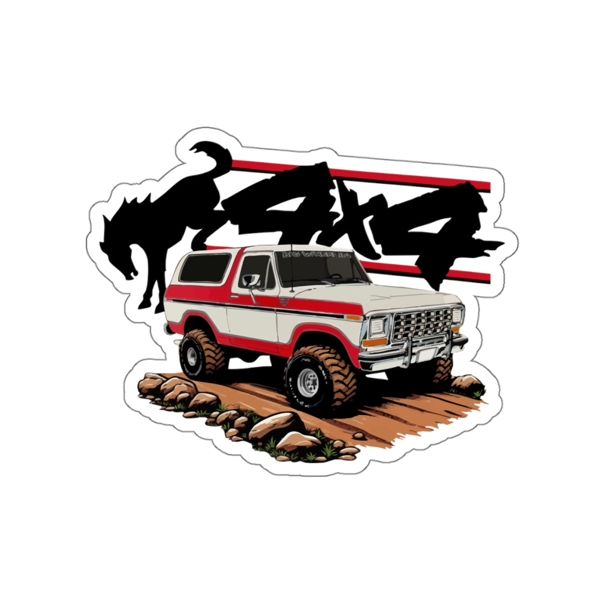 BUCKIN 4X4 Die-Cut Sticker