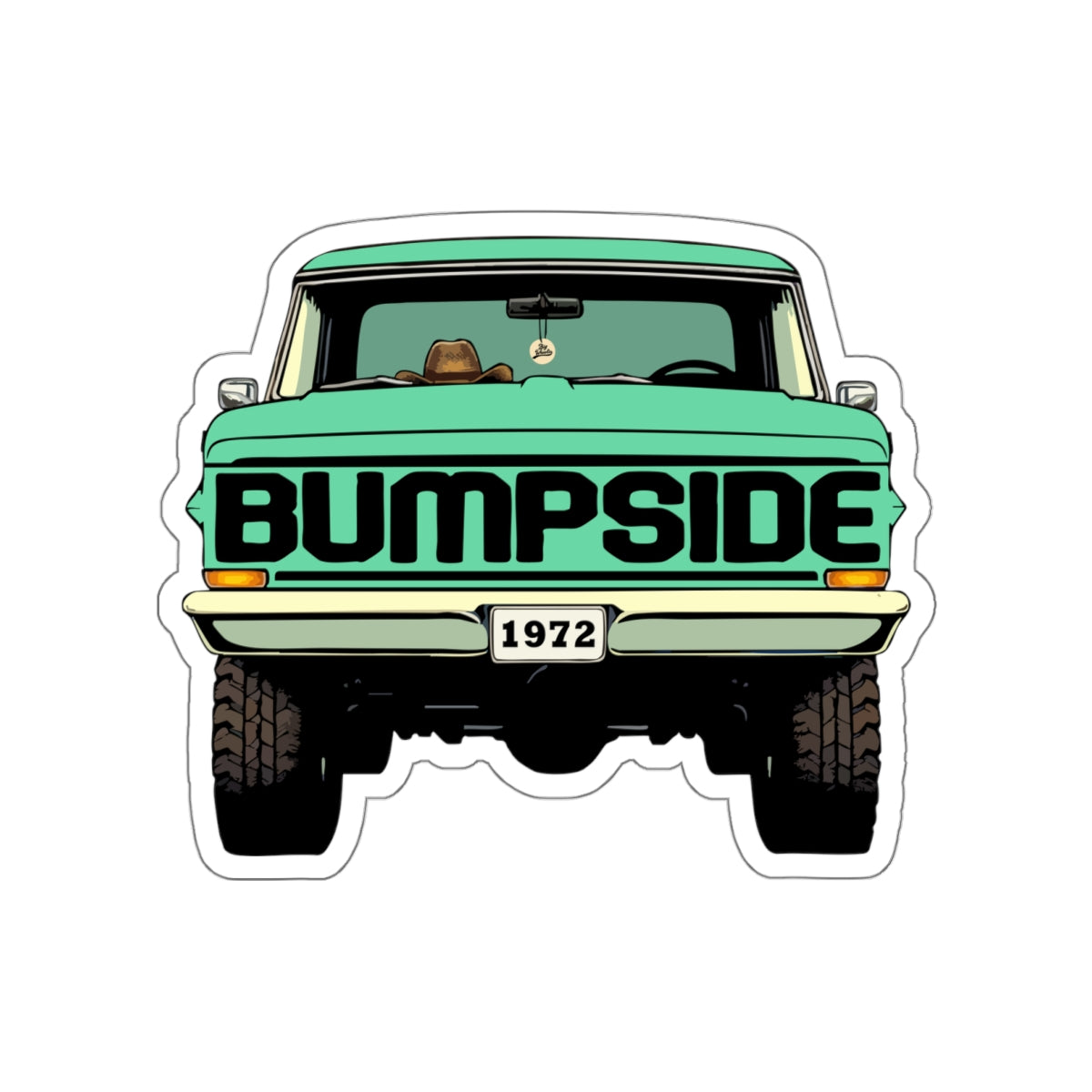 The '72 BUMPSIDE Die-Cut Sticker