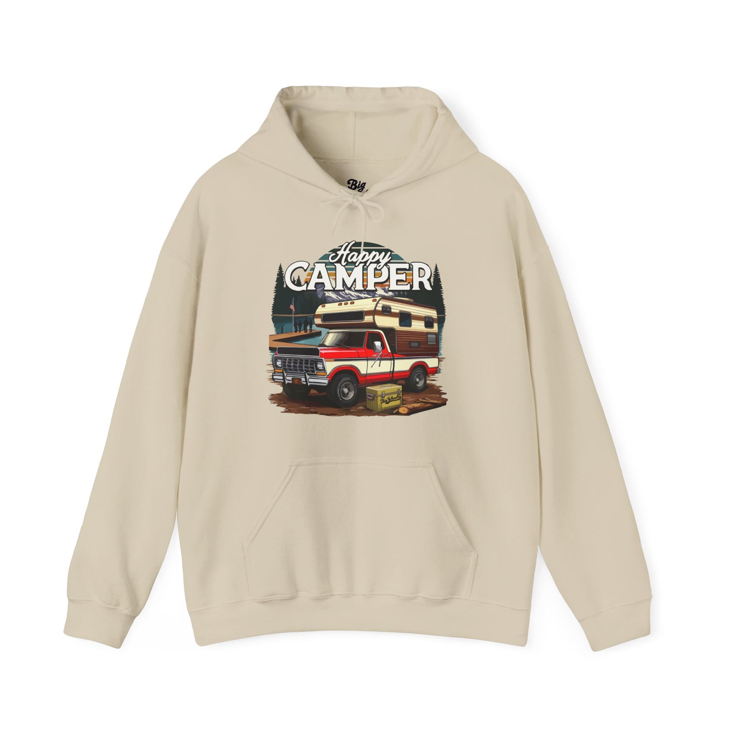 Happy Camper Hoodie (Front Graphic)