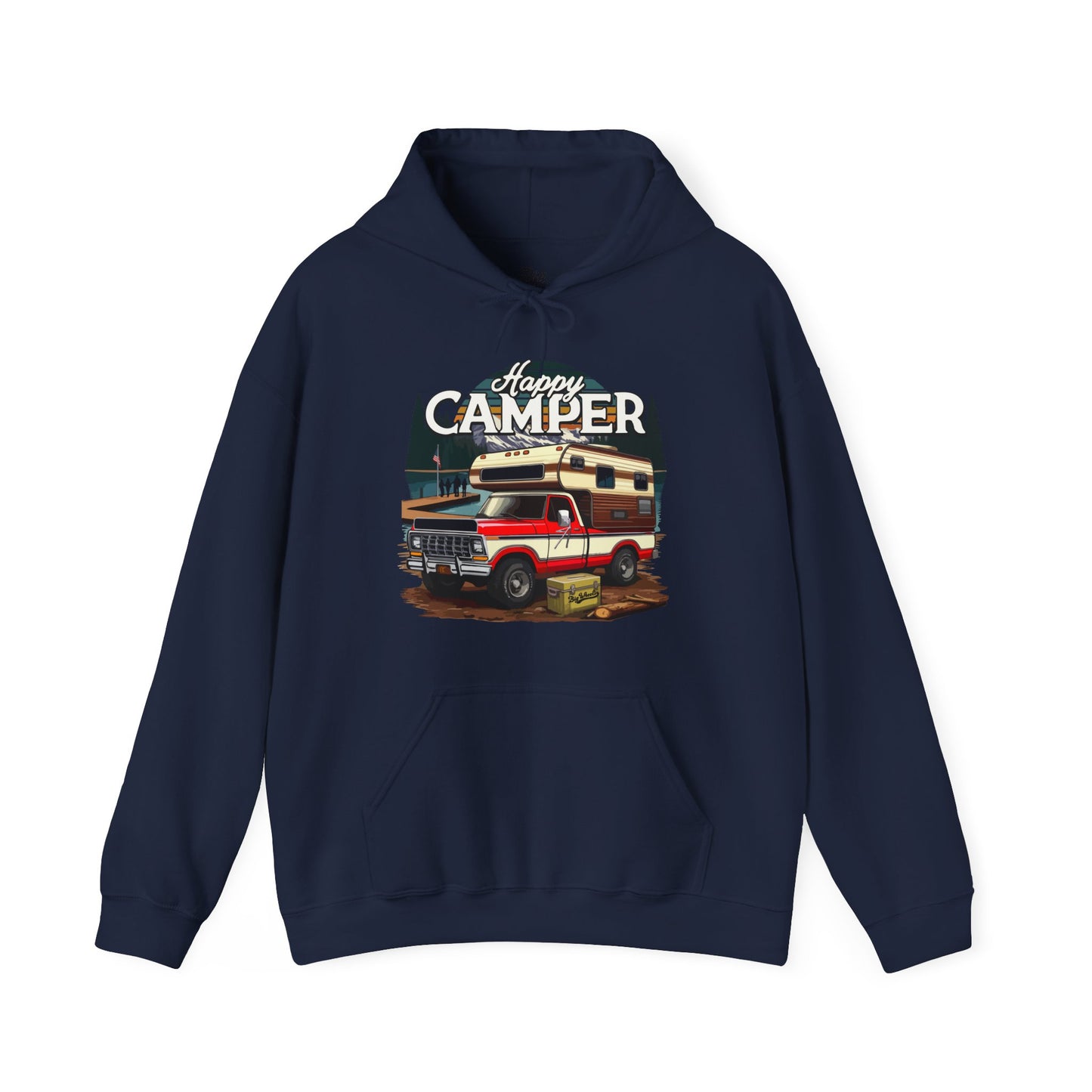 Happy Camper Hoodie (Front Graphic)