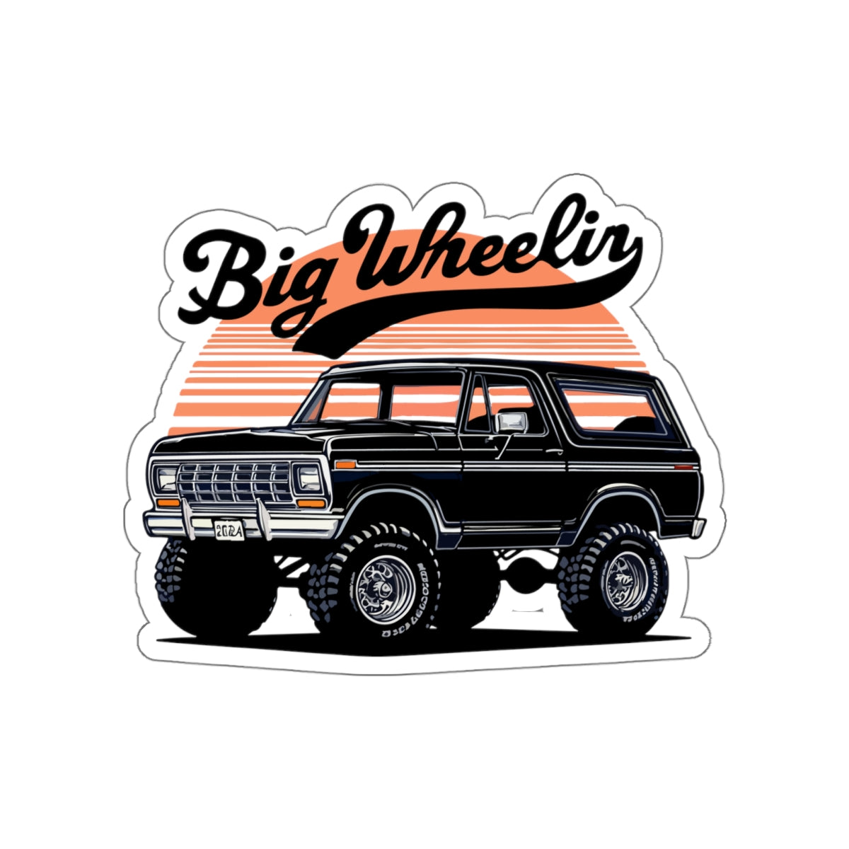 Big Wheelin Classic Die-Cut Sticker