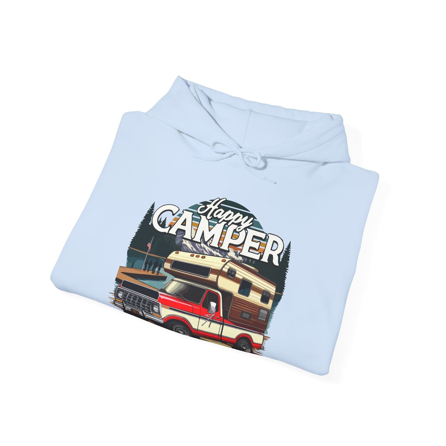 Happy Camper Hoodie (Front Graphic)