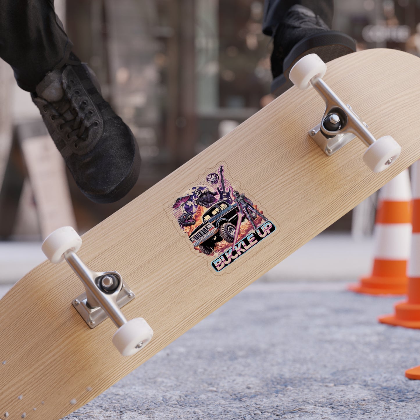 Buckle Up Transparent Die-Cut Sticker