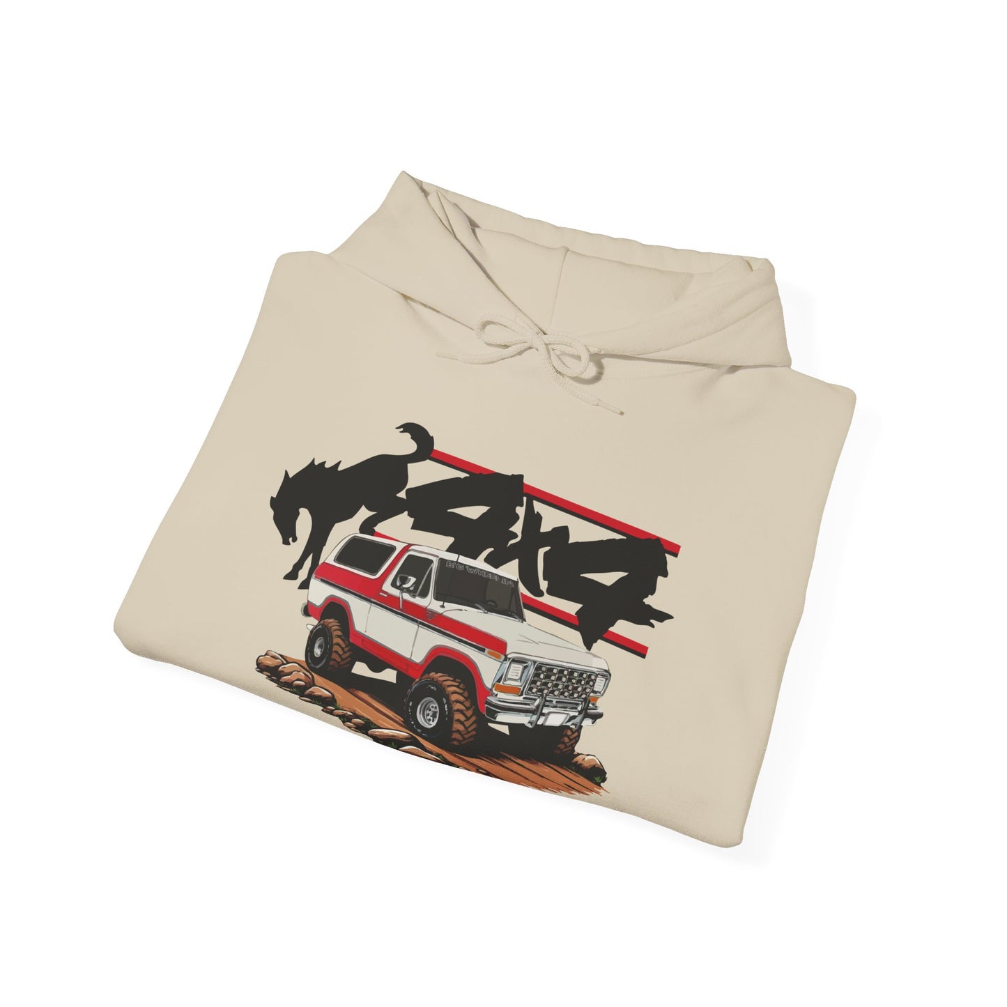 BUCKIN 4X4 Hoodie (Front Graphic)