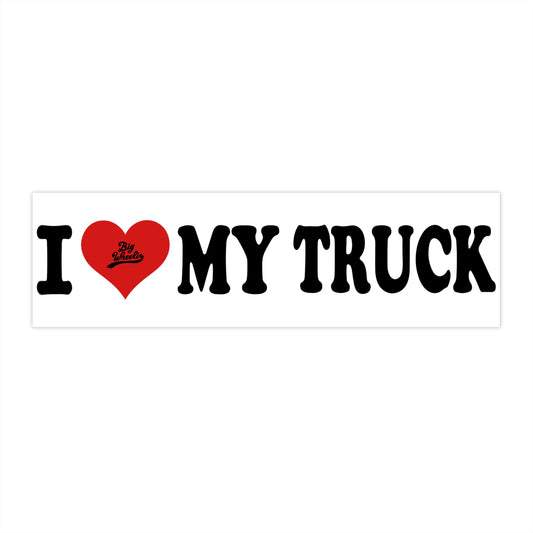 Truck Love Bumper Sticker