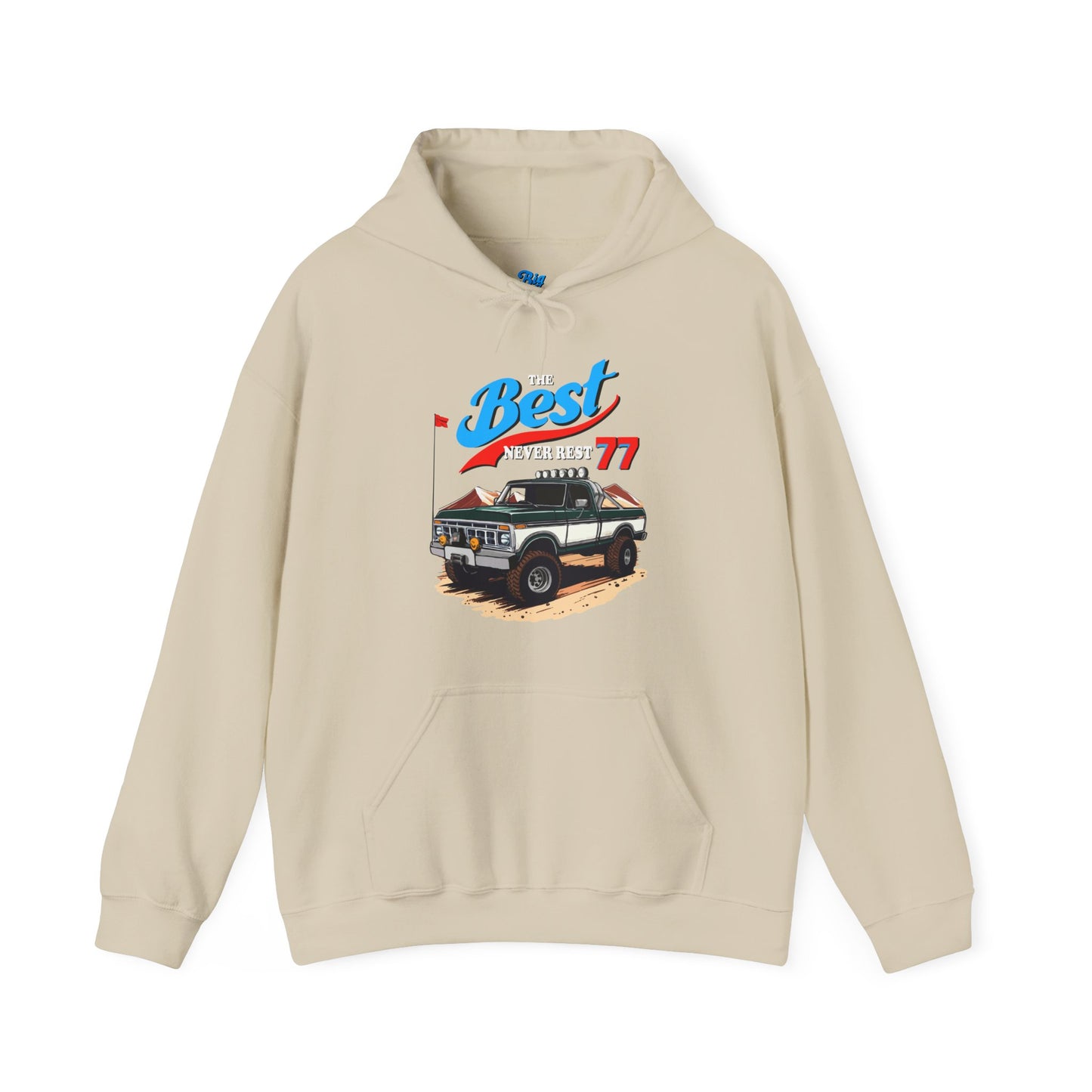 The Best Never Rest 77 Hoodie (Front Graphic)