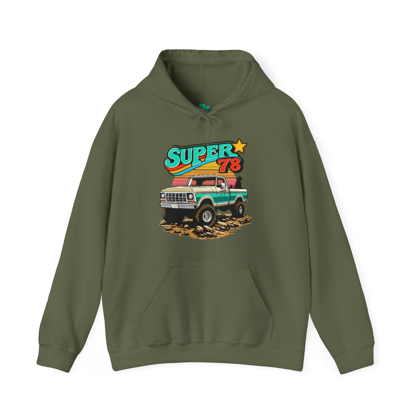 Big Wheelin Star 78 Hoodie (Front Graphic)