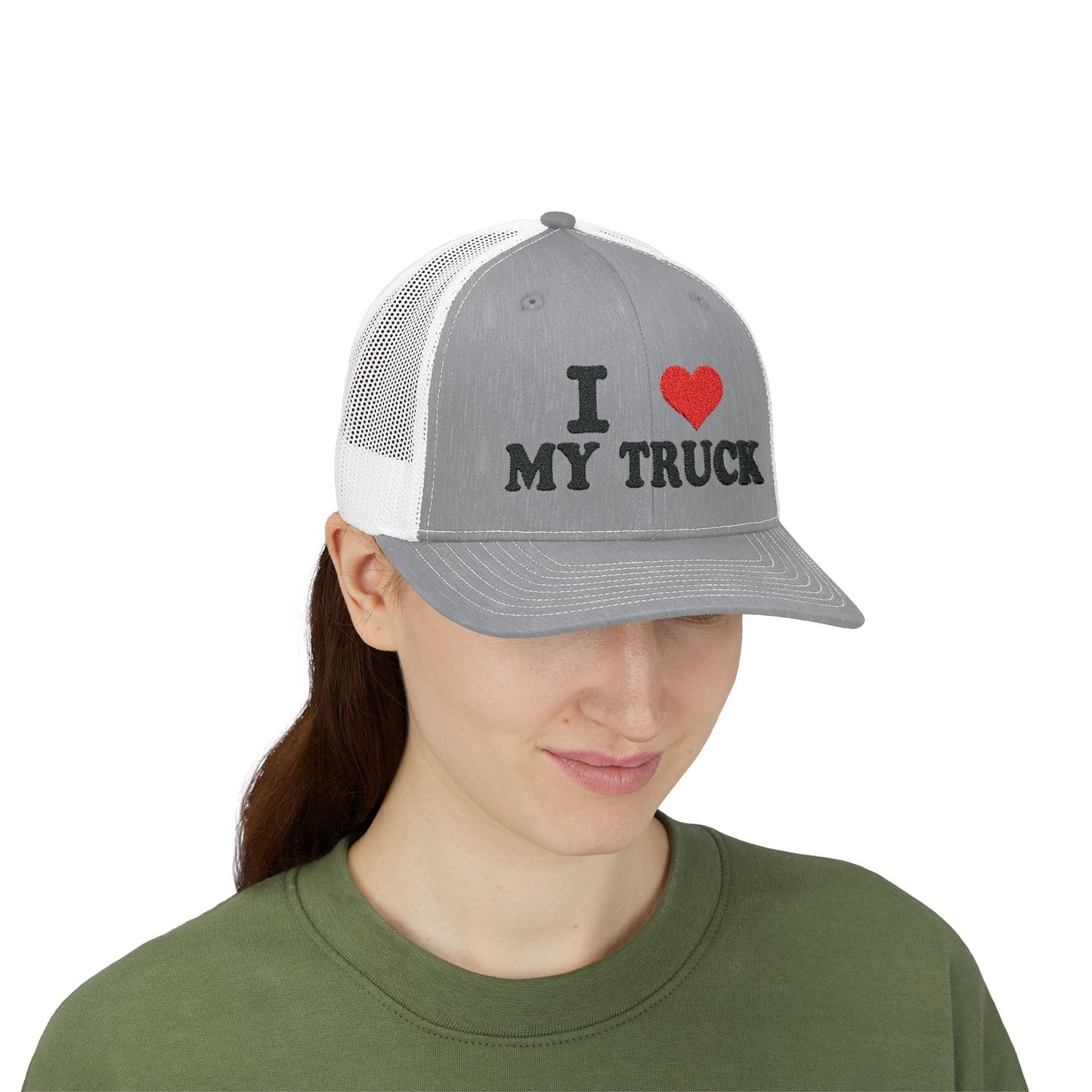 Truck Love Embroidered Snapback Hat