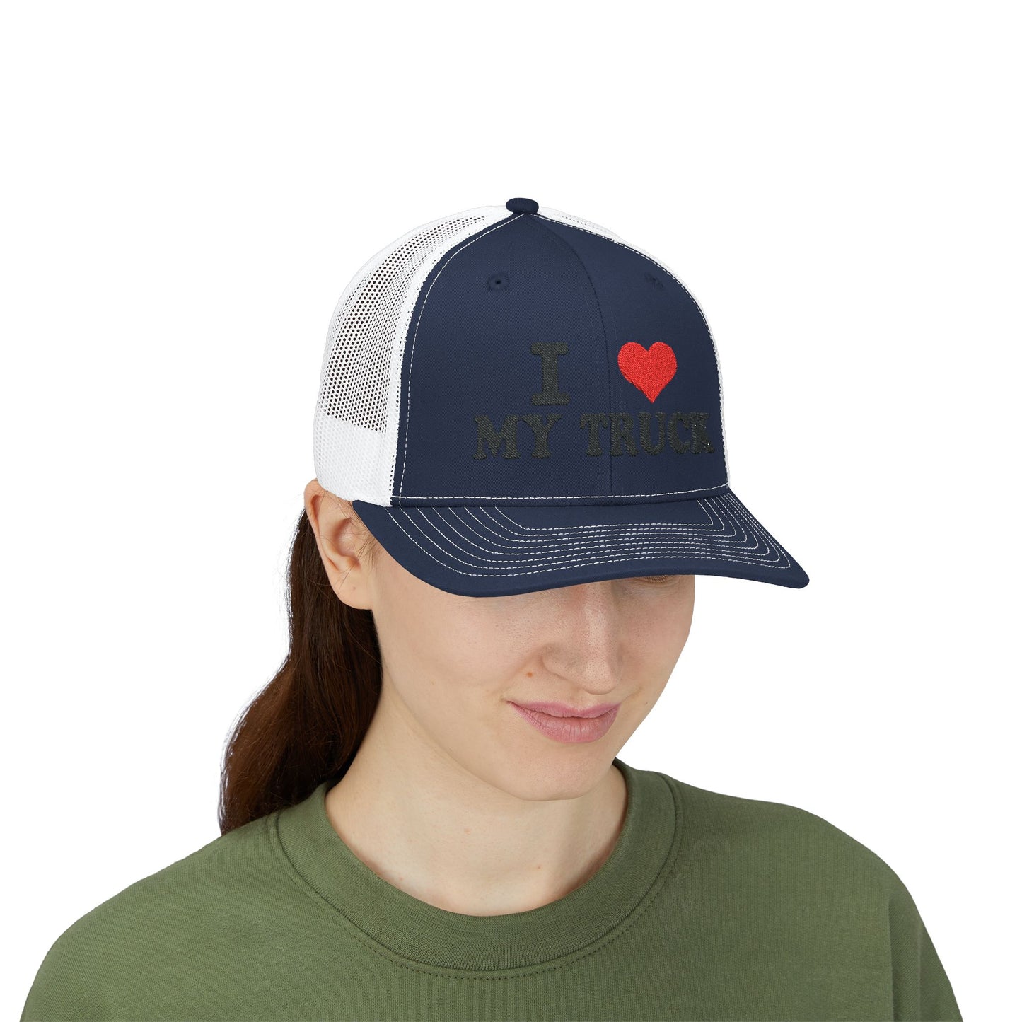 Truck Love Embroidered Snapback Hat