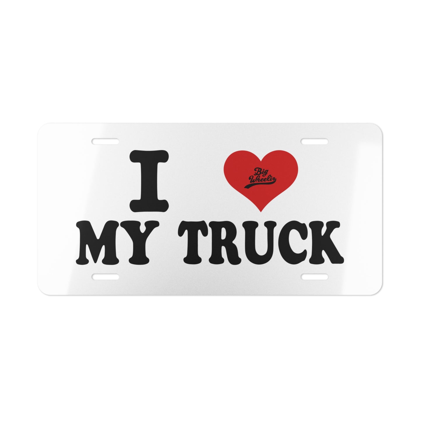 Truck Love Vanity Plate