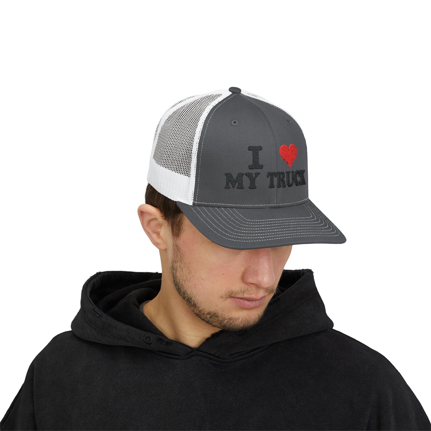 Truck Love Embroidered Snapback Hat